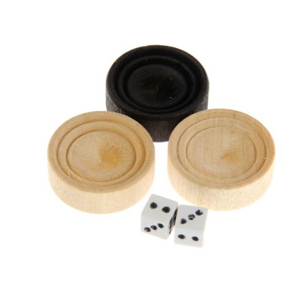 Backs "Ave Caesar", wooden board 50 x 50 cm, with a field for playing checkers-4