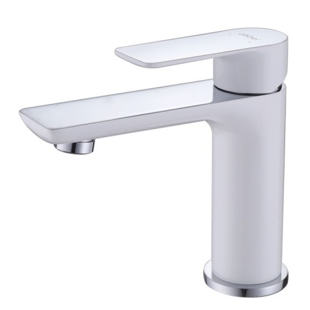 ABBER Weiss Insel AF8010W shell mixer, single -leaf, pour 120 mm, white/chrome