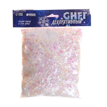 Snow artificial bulk for decor "flakes overflowing" 100 g