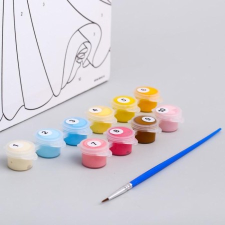 Picture on numbers for children, 20x30 cm, princesses-2