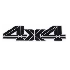 Шильдик металлопластик SW 4x4 черный, наклейка, 130*32 мм , SNO.93 BLACK