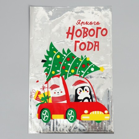 Plastic package "Bright NG", 20 x 30 cm, New Year-2