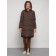 Coat insulated winter female, size 52, brown color