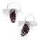 Decorative decoration with a suspension of "cones" 2 pcs.