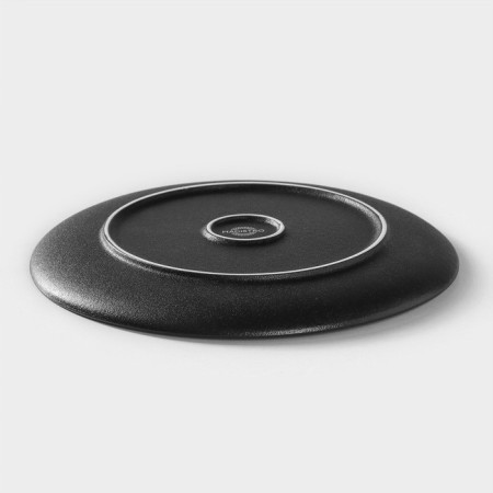 Porcelain plate Magistro line, d = 20.5 cm, black color-2