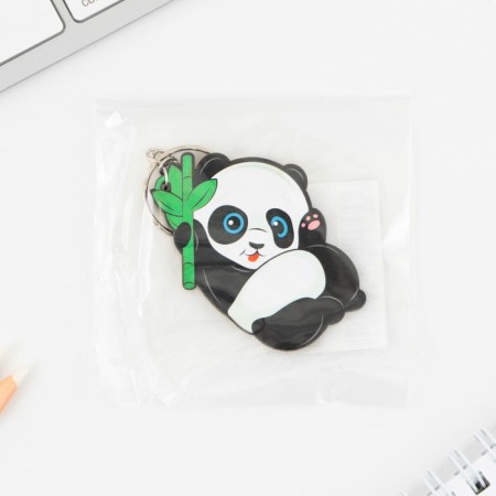 Key keychain wooden "Panda" 5 x 6 cm-4
