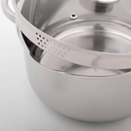 Magistro Klimena stainless steel pan, 4.6 l, lid-durtered, plum nose, capsule, induction-2