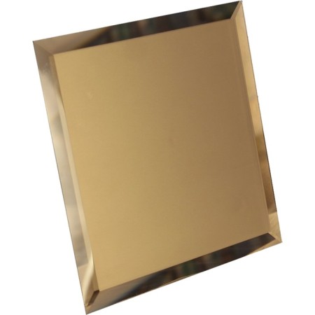 Square mirror bronze uterus tiles with fake 10 mm, 250x250 mm