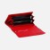 Women's wallet on magnets, red color