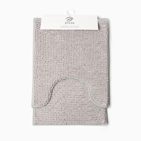 Set of bathroom rugs Ethel Bukley color gray 2 pcs, 38x58 cm, 48x38 cm-5