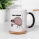 Sublimation mug "Daesty", chameleon, black color, volume 320 ml