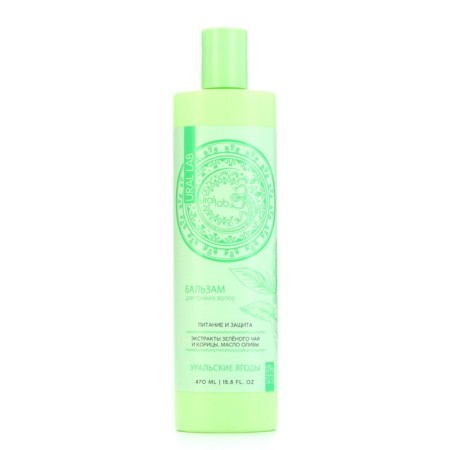 Hair balm with green tea extract, cinnamon and olive oil, power and protection, 470 ml, Ural Lab-1