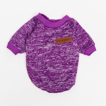 Melange sweater, size S (DS 20, Osh 23, OG 25 cm), purple-8
