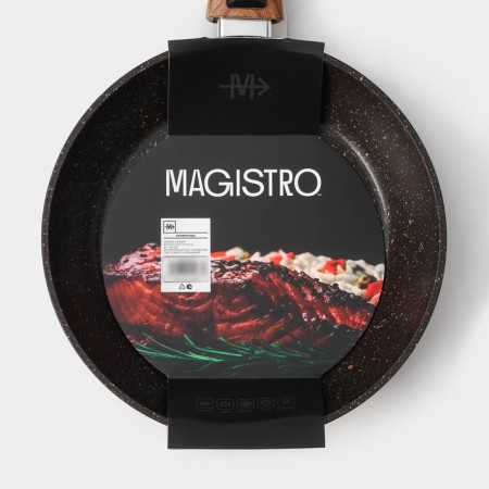 Fogging pan Magistro Granit, D = 20 cm, removable handle Soft-Touch, anti-stick coating, induction-10
