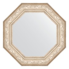 Mirror in the baguette frame, vignette silver 109 mm, 70.6x70.6 cm