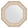 Mirror in the baguette frame, vignette silver 109 mm, 70.6x70.6 cm