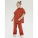 Sweatshirt for girls, height 86 cm, terracotta color