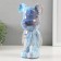 Pig a piggy bank Ceramics "Bear" blue-violet 9.5x14x25 cm