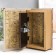 Safe-book wood to the leatherette "feather" 17x11x5 cm
