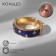The ring "day-night" crescent, the color is blue in gold, dimensionless