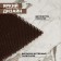 Coating carpet bristle without the base "grass", 40 × 53 cm, brown color