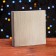 Self -charged box, with a window, silver, 16 x 16 x 3 cm