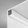 Aluminum profile LED Strip Alm009S-2M, 200x1.6x1.6 cm, silver color