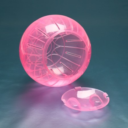 Ball for rodents "Pigger", 14.5 cm, pink-1