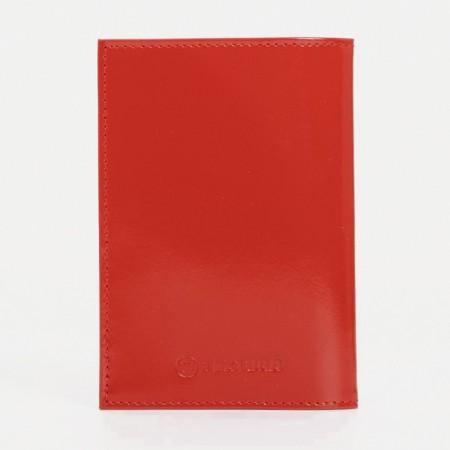 Textura passport cover, scarlet color-1