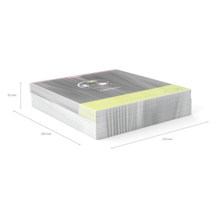 A notebook of 96 sheets in the Erichkrause Sport Signs cage, cover coated cardboard, offset block, mix-10