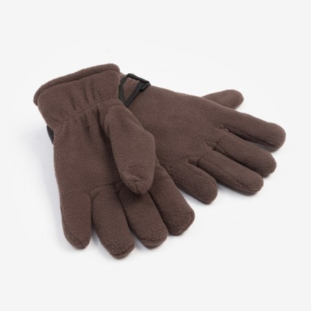Women's gloves minku, two -layer, col. brown, rr 24 cm-1