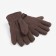 Women's gloves minku, two -layer, col. brown, rr 24 cm