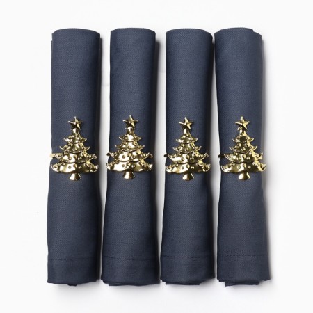 A set of napkins with a decorative. Rings Ethel Fabulous Christmas tree 40x40 cm - 4 pcs, 100% hl.-2