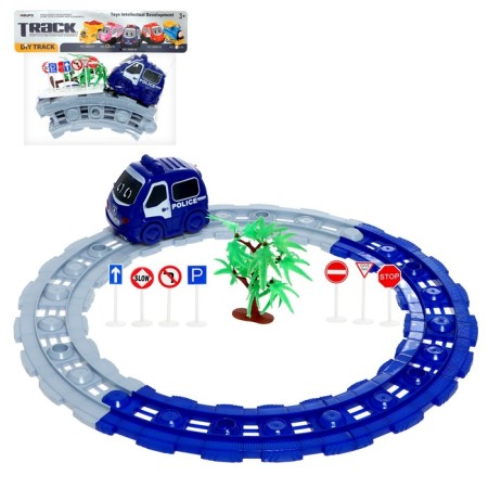 The Silmary Machine Automobile Track, works from batteries, road signs in the kit