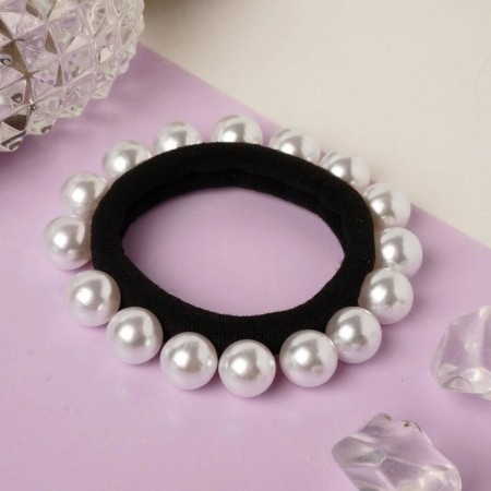 Hair gum "Agnia" white-1