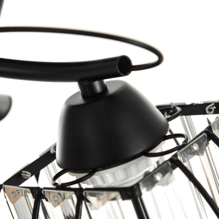 Chandelier "Dack" 2he27 40w Black 46x10x22 cm Bayerlux-6