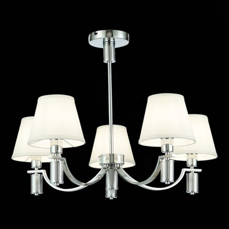 Suspended EVOLUCE lamp. SLE111303-05. Monza. 5x40 watts, E14, 69x69x24.5 cm, chromium color-1