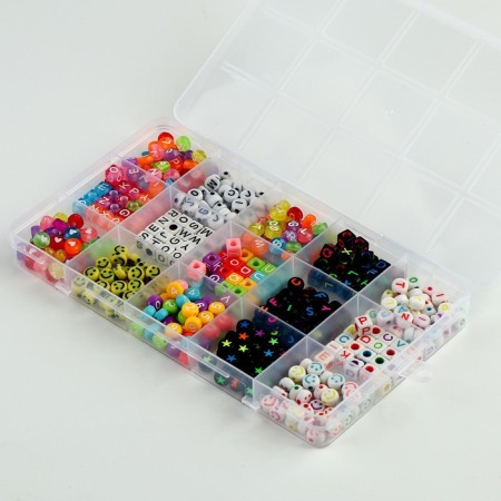 Set for creating jewelry, 15 types of beads-4
