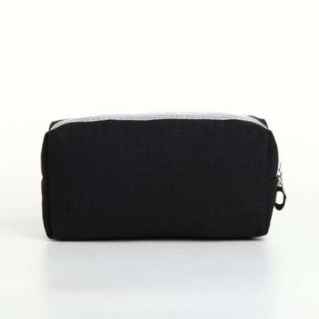 Cosmetic bag with lightning, black color-1