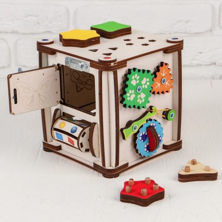 Bizikub "World around" with light, plywood 3-4 mm-2