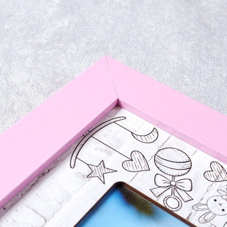 Photo frame MDF "Happy moments" in 10 photos 61x52 cm.-3