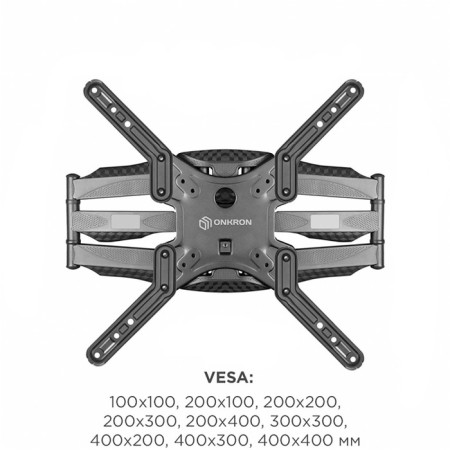 Black Black 37 "-70" Max. 36.4kg, wall turn and slope bracket-2