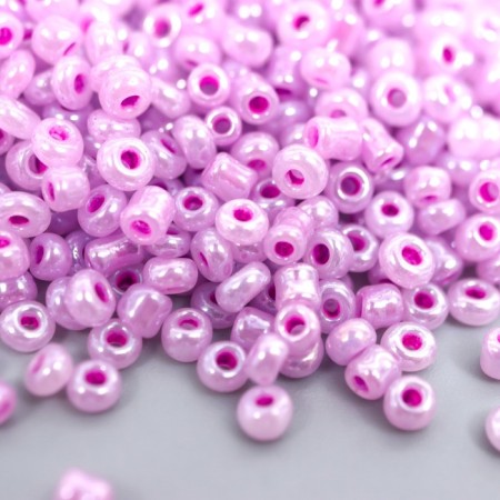 Glass glass 12/0 "Color middle. Lilac" 30 g-1
