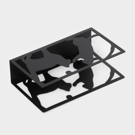 Salvetnik Dolyana "Cats", 14 × 4 × 8 cm, black color-3
