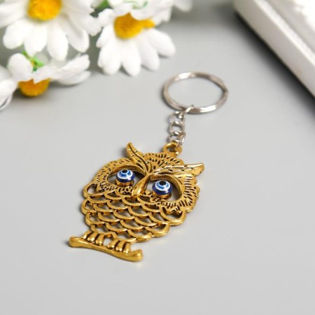 Front metal "Openwork owl" 5.3x3.5 cm-1