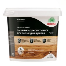 Protective-decorative varnish for wood acalac 