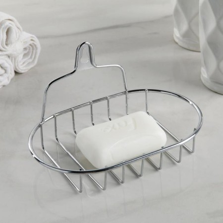 Soapwoman suspended oval shares, 13.5 × 10.5 × 8 cm, silver color-1