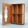 Wooden box with cells "monogram", 22 x 12.5 x 5 cm