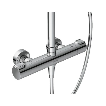 Shower system Cersanit Odra A63069, thermostatic, shower 3 modes, hose 150 mm-1