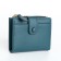 Women's wallet on the button, blue color